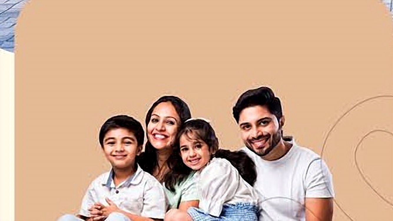 A family at home